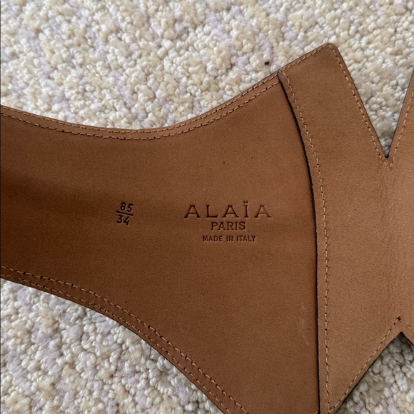 Alaia Wide Grommet Studded Corset Belt - Picture 5 of 12